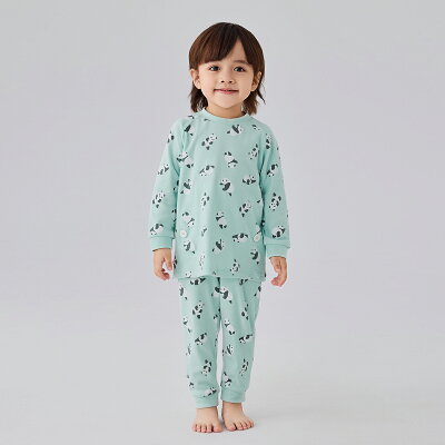 【40%OFF】《コンビミニ》おなか安心ボタン付きスムース長袖パジャマ(パンダ・飛行機・はたらく車・うさぎ・いちご) : 女の子 男の子 80cm 90cm 100cm 110cm 120cm 130cm 140cm | ベビー 子供服 子ども こども キッズ 綿100% ルームウェア 上下 春 秋 冬【パジャマ】 - Image 2