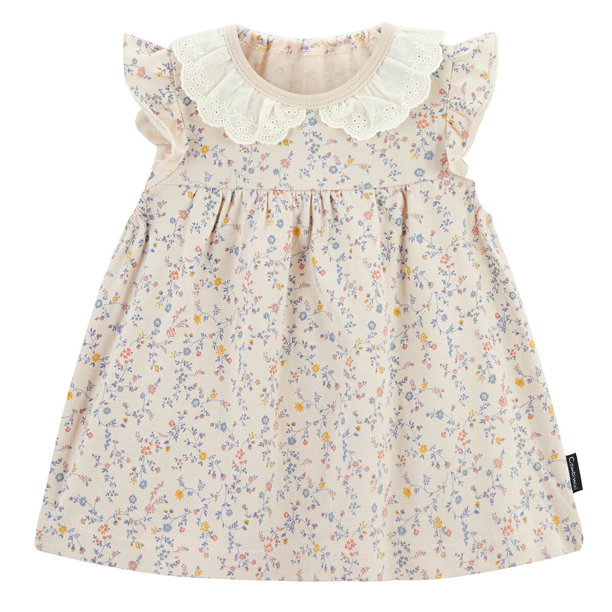 【50%OFF】《コンビミニ》フリル袖チュニック（小花） : 女の子 80cm 90cm 100cm 1...