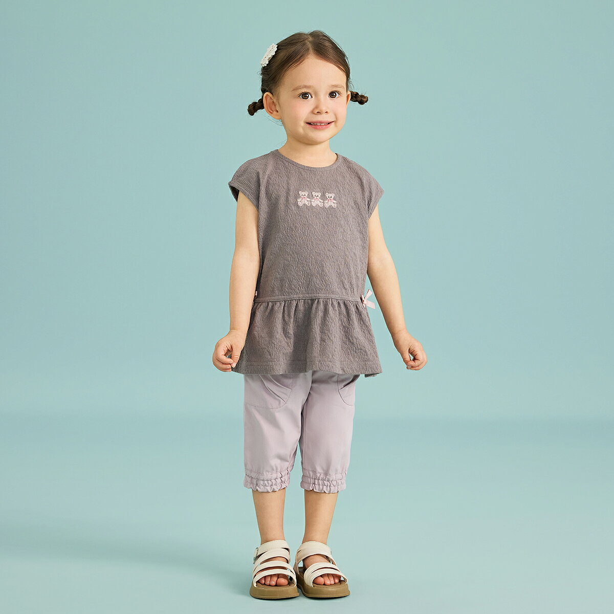 【50%OFF】《コンビミニ》かろやかダンプ6分丈パンツ : 男の子 女の子 80cm 90cm 1...