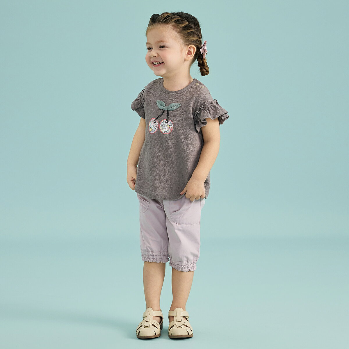 【50%OFF】《コンビミニ》かろやかダンプ6分丈パンツ : 男の子 女の子 80cm 90cm 1...