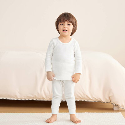 【10%OFF】《コンビミニ》あったかレギンス : 男の子 女の子 80cm 90cm 100cm 110cm 120cm 130cm 140cm | 肌着 下着 冬 キッズ 子供 冬服 ホワイト ブルー ピンク グレー 秋冬 防寒 スパッツ 秋 ズボン パンツ 冬用 女児 男児 10分丈 エアーニット【インナー】 - Image 2