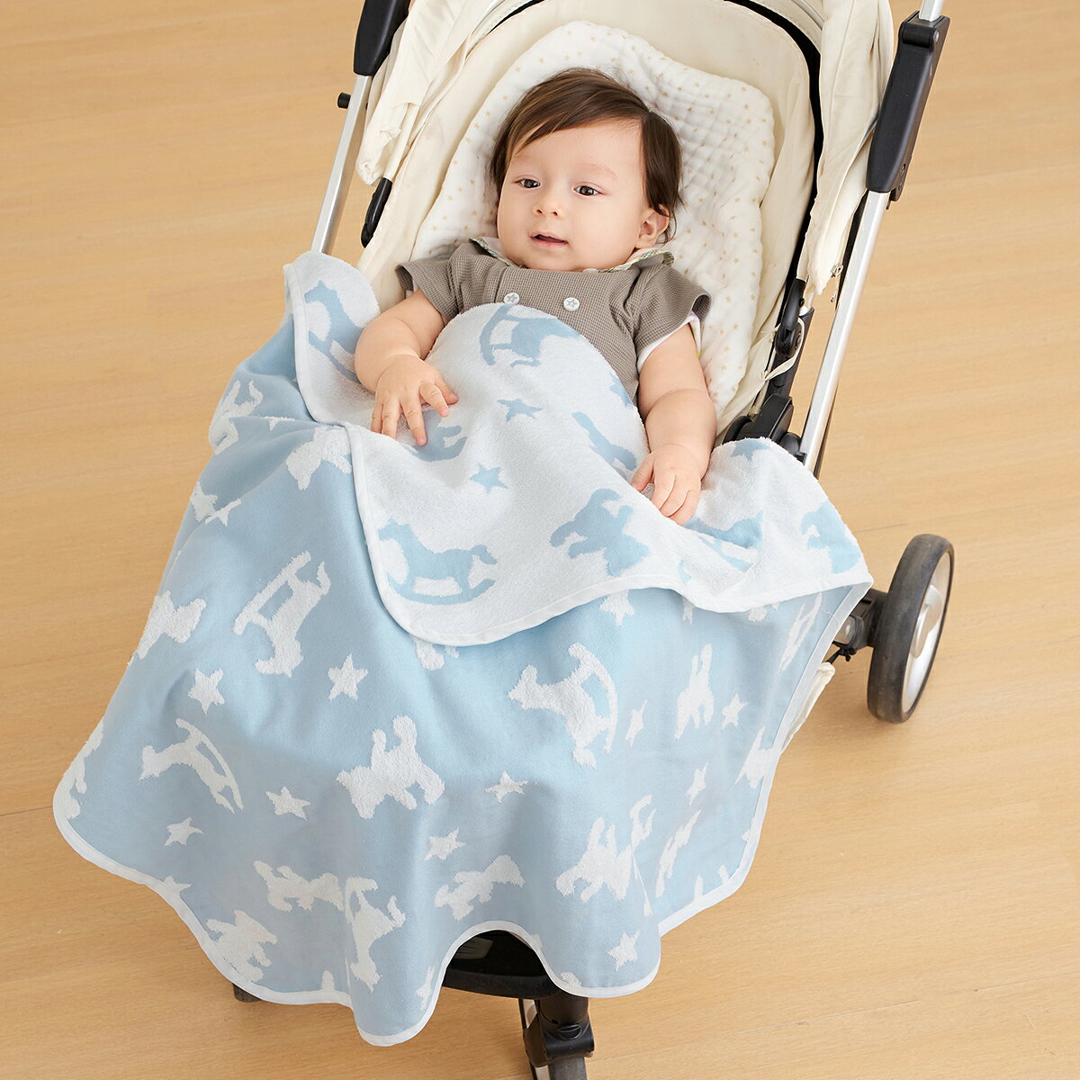 【10%OFF】《コンビミニ》やわらかガーゼマルチケット（テディ＆もくば） : 男の子...