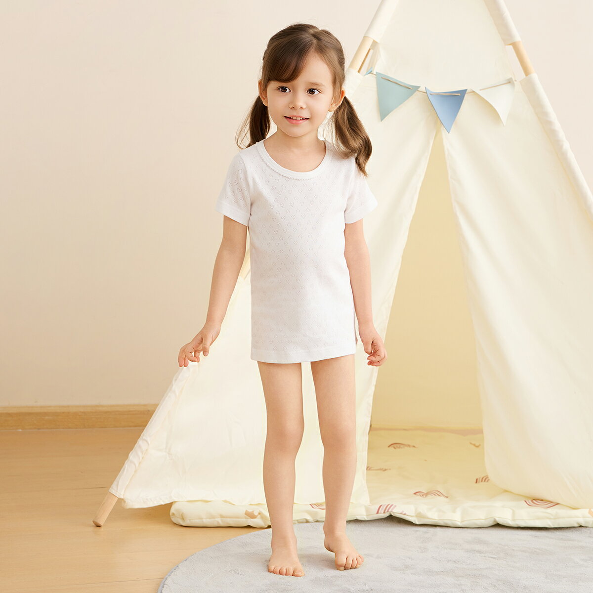 【5%OFF】《コンビミニ》レース半袖Tシャツ2枚組 : 女の子 80cm 90cm 100cm 110cm ...