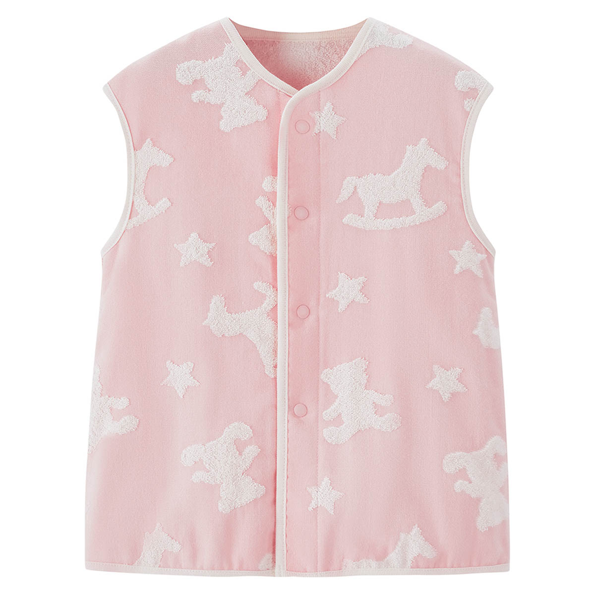 《コンビミニ》袖なしスリーパー（テディ＆もくば） : 男の子 女の子 50cm 60cm 70cm 80cm | スリーパ..