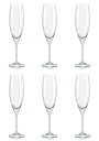 ボヘミアングラス クリスタレックス SOPHIA フルート型 シャンパングラス 230ml 6個セット 40814-230-6