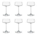 ボヘミアングラス クリスタレックス XTRA シャンパン ソーサー グラス 220ml 6個セット 40862-220-6