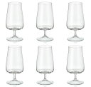 ボヘミアングラス クリスタレックス ALEX ビールグラス 380ml 6個セット 40950-380-6