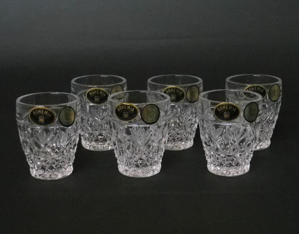 ボヘミアングラス クリスタル 冷酒グラス6個セット