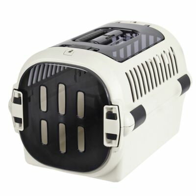 乐天商城 - 【送料無料】リッチェル　キャンピングキャリーファインR ダブルドア M アイボリー（～12kg以下）【超小型犬　小型犬　猫用キャリー】