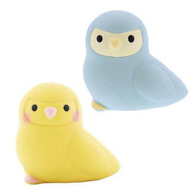 ぴよぴよインコ日和。　オカメインコ/セキセイインコ　【犬おもちゃ　ラテックス】我が家に小鳥がやってきた☆　笛入り癒しトイ♪
