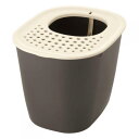 リッチェル ラプレ 砂取りネコトイレ ダークグレー 【猫トイレ トイレタリー】サイズ約40×51cm 体重6kg以下までの猫ちゃん用。水洗い可能!スコップ付き