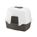 リッチェル ラプレ ネコトイレ 深型 60フード付 ダークグレー 【猫トイレ トイレタリー】サイズ約60×45×48Hcm 猫砂の飛び散りを防ぐ深型フード付きタ...