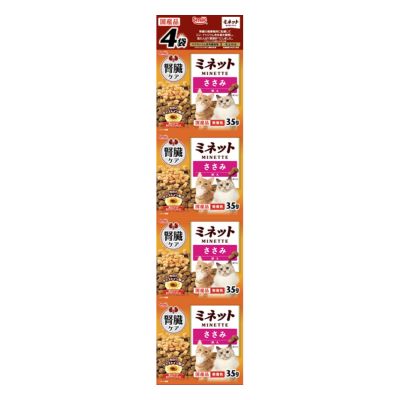 乐天商城 - スマック　ミネット　腎臓ケア　ささみ添え　140g（35g×4連）【国産　キャットフード　成猫用総合栄養食　ドライ　無着色】トッピングたっぷりの腎臓の健康維持に配慮したグルメフード！