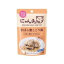 はごろも にゃんチュラルパウチ さばの煮こごり風 40g【国産 パウチ キャットフード ウェットフード レトルトパウチ トッピング フレーク 水煮】増粘剤、調味...
