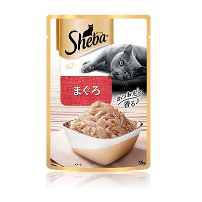 乐天商城 - シーバ　リッチ　まぐろ　35g　【キャットフード　ウェット　パウチ】リッチなおいしさで、いつもの食事をちょっと贅沢に♪　かつおだし香る　絶品フレーク