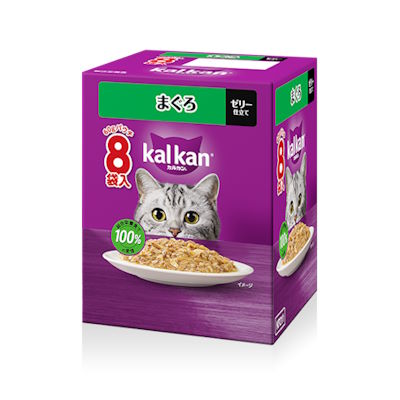 Natural - カルカン　パウチ　まぐろ　成猫(1歳〜7歳)　60g×8P　【キャットフード　ウェット　パウチ　総合栄養食　ゼリー仕立て】お魚とチキンのうま味がギュッと詰まってる♪だから、猫もよろこぶおいしさ