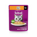 カルカン パウチ 成猫(1歳〜7歳) まぐろ 平目入り 60g【キャットフード ウェット パウチ 総合栄養食 ゼリー仕立て】お魚とチキンのうま味がギュッと詰まっ...
