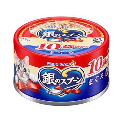 樂天商城 - 銀のスプーン　缶　10歳頃から　まぐろ　70g　ユニ・チャーム【キャットフード　ウェット　缶】お魚のうまみをそのまま活かし、抜群のおいしさを実現したキャットフード（ウェットタイプ）★