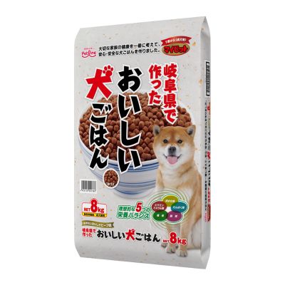 樂天商城 - ペットライン　マイビット 1歳から 成犬用　8kg　おいしい犬ごはん　【国産　ドッグフード　成犬　総合栄養食】　愛犬の健康維持に最適な総合栄養食。飽きのこないおいしさ、ビーフ味。【お取寄せ商品】