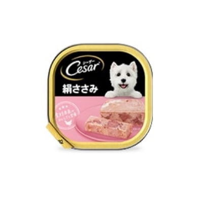 乐天商城 - シーザー　絹ささみ　100g　ふわふわローフタイプ　マースジャパン【ドッグフード　ウェット　トレイ】厳選された上質なささみをたっぷり使って、おいしく仕上げました！