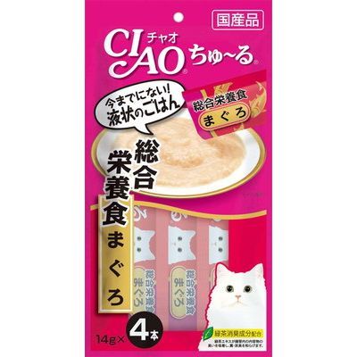 CIAO ちゅ〜る　総合栄養食　まぐろ　14g×4本入り　今までにない液状ごはん●