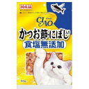 【国産】いなば　かつお節　にぼし入り　食塩無添加　50g　【キャットフード　トッピング　ふりかけ　おやつ】塩分の低い魚で作ったかつお節です。