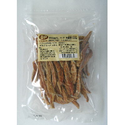 【国産】　お得用　ささみほぐし　ハード　150g　ベストパートナー【ドッグフード　犬用　おやつ　ささみ】無添加・無着色！硬く・細切りタイプ★