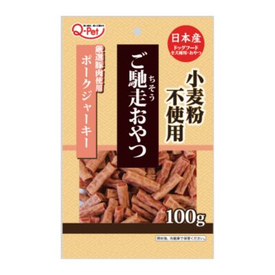 乐天商城 - 九州ペットフード　ご馳走おやつ ポークジャーキー100g【国産　ドックフード　間食　おやつ】グルメな愛犬も満足なおいしさ
