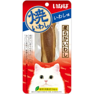 樂天商城 - 【メーカー廃番のため在庫限り】いなば　焼いわし　いわし味【猫用　おやつ　スティック】こんがり香ばしい香り、しっとりジューシーないわしで愛猫大喜び。