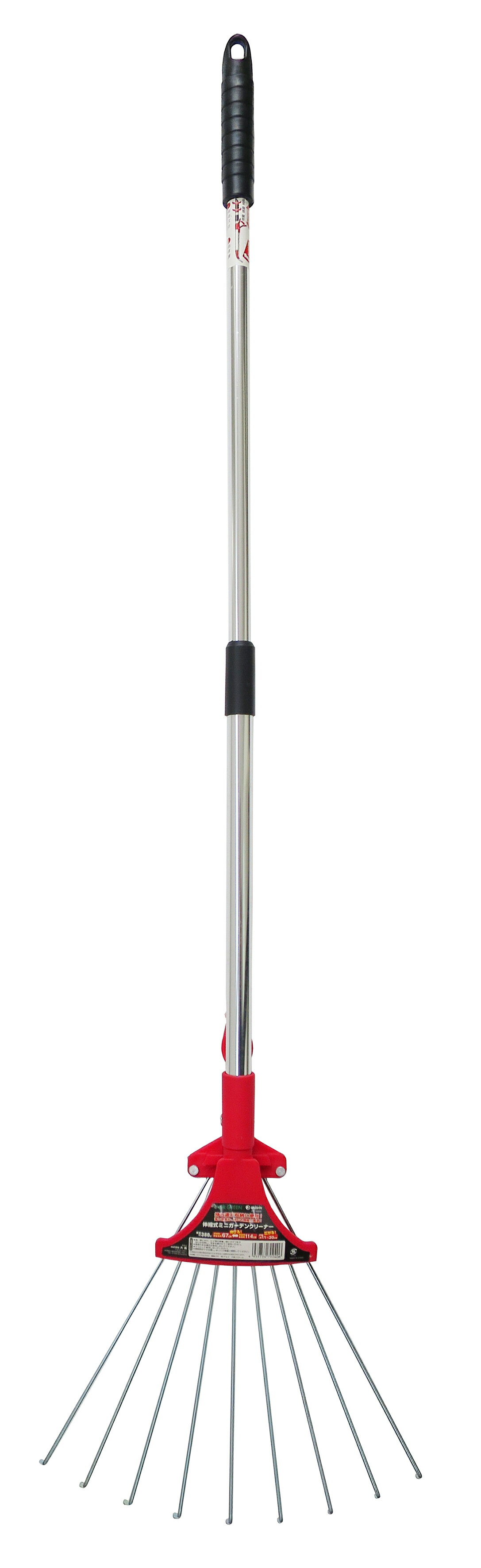 大進 伸縮式ミニガーデンクリーナー DS−G006 レーキ 熊手 くまで 落ち葉 おちば ガーデニング 落ち葉かき 落葉 清掃 草刈り 草刈 くさかり 小型 草取り 小枝 草 収集 軽量 簡単 コンパクト 庭 家庭菜園 落ち葉掃き 庭掃除 玄関前 集草 3