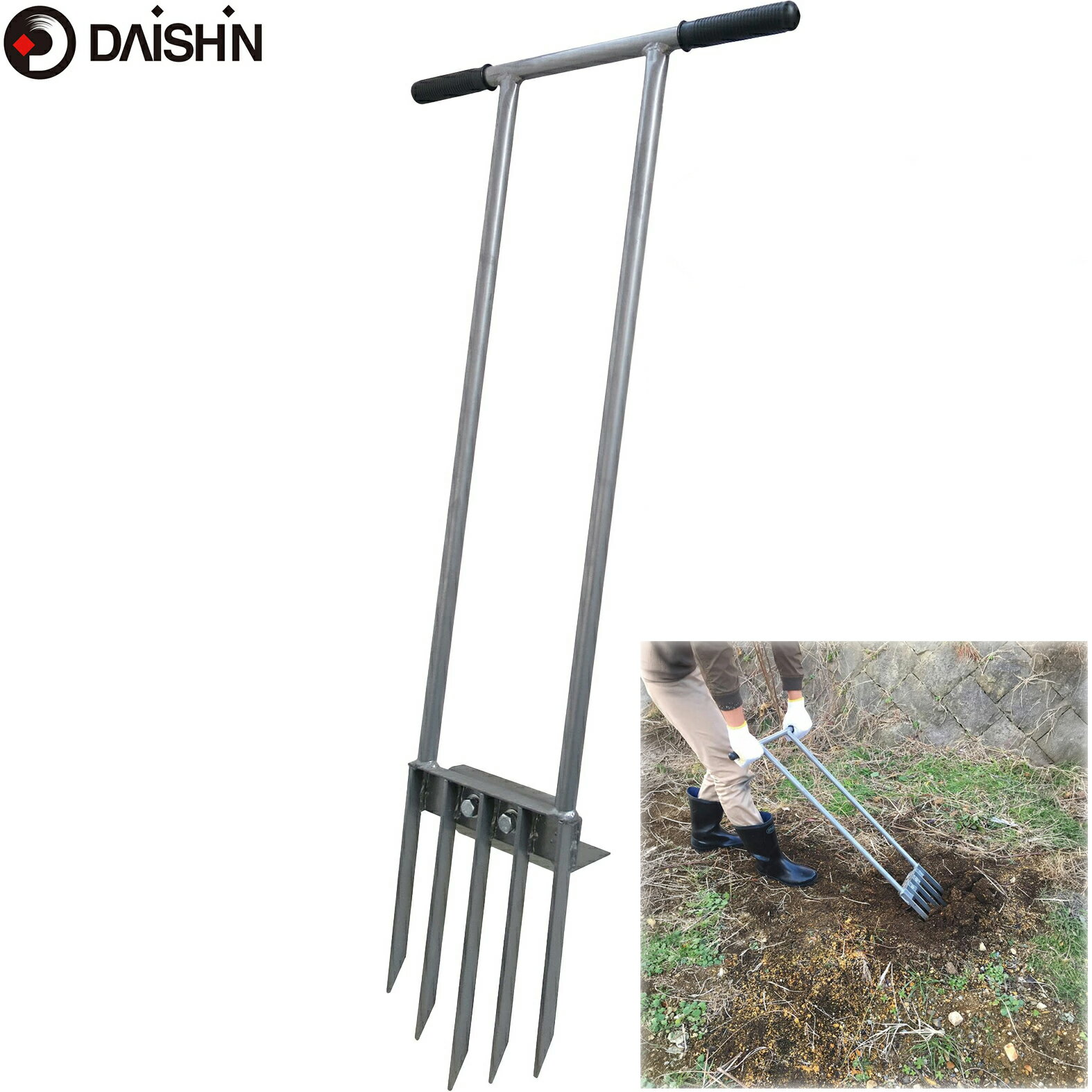 【楽天ランキング受賞】 【楽天ランキング1位】 大進 スチール 土起こし器 土おこし鍬 土起こし つちおこし 土おこし つち起こし 鍬 くわ 耕す 開墾 畑 はたけ 園芸 ガーデニング 農業 女性 庭 農作業 家庭菜園 用具 工具