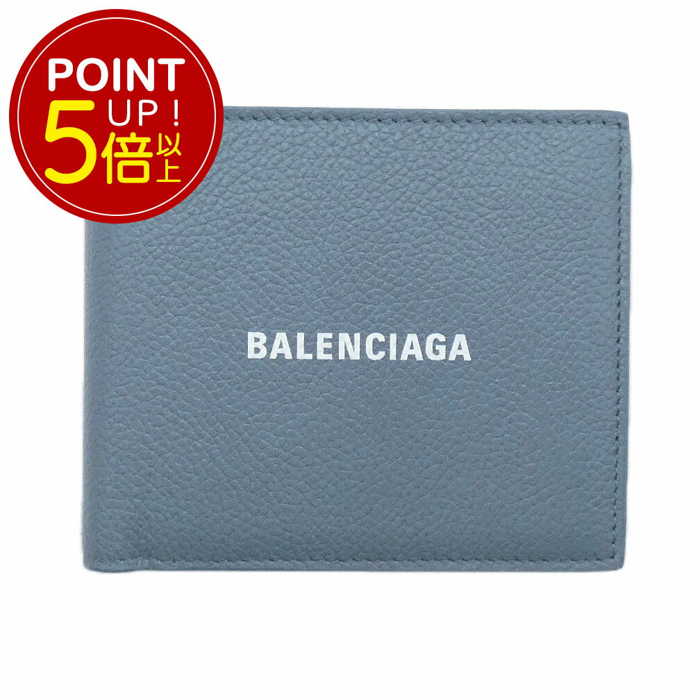 バレンシアガ 財布（メンズ） 【対象商品Max50％OFF★】バレンシアガ 財布 BALENCIAGA メンズ 二つ折り 札入れ キャッシュ スクエア フォールド ウォレット ブルー 594549 新品【6/11 2時迄】