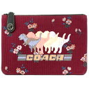 【ポイント6倍以上★】コーチ バッグ 51229-V5WIN COACH クラッチバッグ ターンロック ポーチ 26 ウィズ シャドウ レキシー ワイン アウトレット 新品