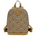 グッチ バッグ 552884-8603 GUCCIxDISNEY スモール バックパック ミッキーマウス ミニGGスプリーム ベージュ/エボニー カーフブラウン アウトレット 新品