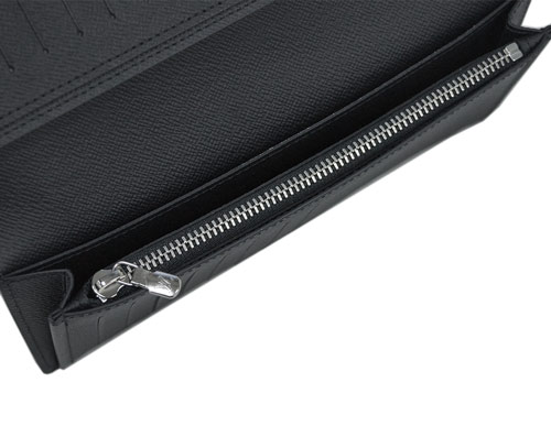ルイヴィトン 財布 M60622 メンズ ファスナー長札 エピ ノワール マットブラック ポルトフォイユ・ブラザ 専用箱付き キャッシュレスで5％還元！