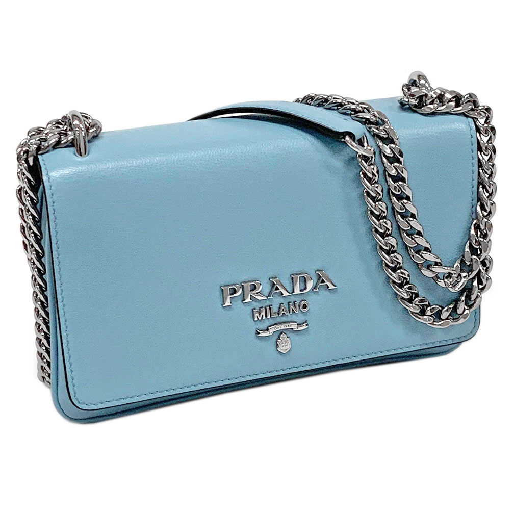 ץ Хå 1BD144 PRADA 2WAY Хå ߥ SV GLACE'CALF ȥ顼 ե֥롼 ...