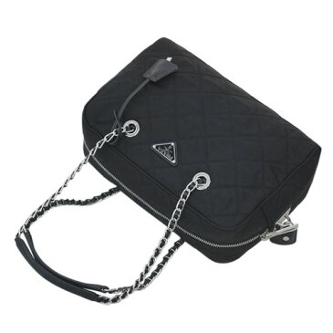 【ポイント5倍以上★】PRADA　プラダ　バッグ　1BB903　ボストンバッグ　29x22　チェーンストラップ　TESSUTO IMPUNTU　NERO　キルティング　ナイロンブラック　SV金具　アウトレット　あす楽対応 キャッシュレスで5％還元！ 【期間：12/18 9:59迄】