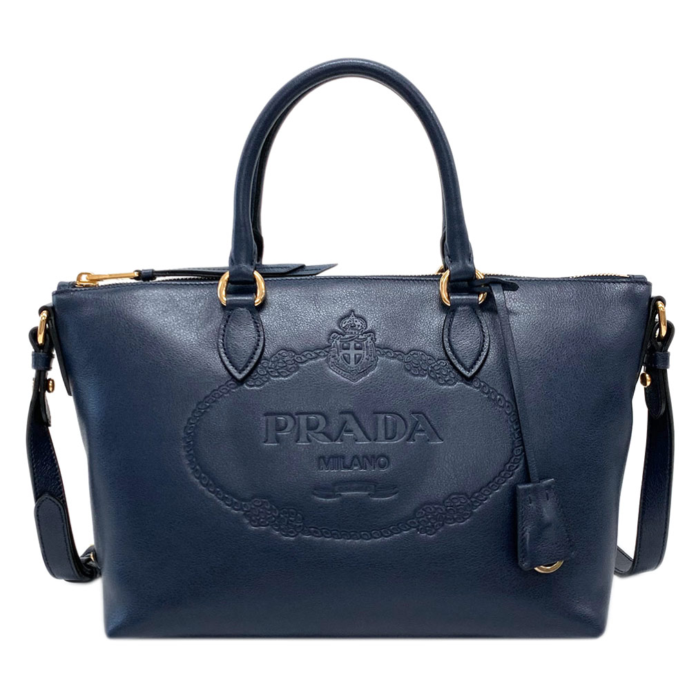 ץ Хå 1BA104 PRADA 2WAY ϥɥХå ȥåդ GLACE'CALF Хƥ եͥӡ ȥ...