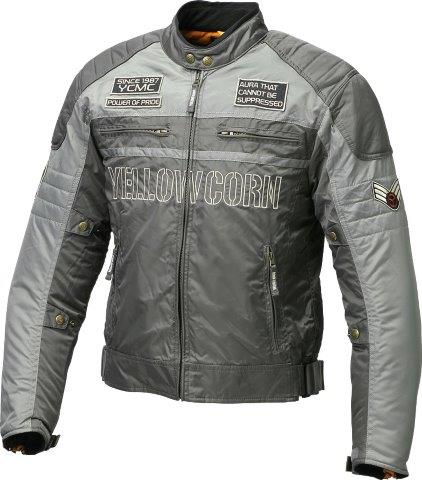 イエローコーン ナイロンツイルジャケット バイク/メンズ/秋冬 カーキ Lサイズ YB-1308