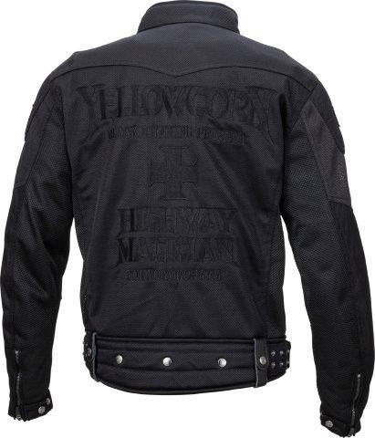 イエローコーン メッシュジャケット メンズ ブラック/ブラック Mサイズ YB-2105