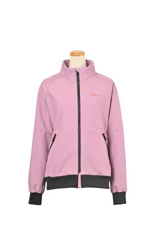 取寄 超撥水ソフトシェルトラックジャケット DU/PK Mサイズ ROJ-993 ロッソスタイルラボ