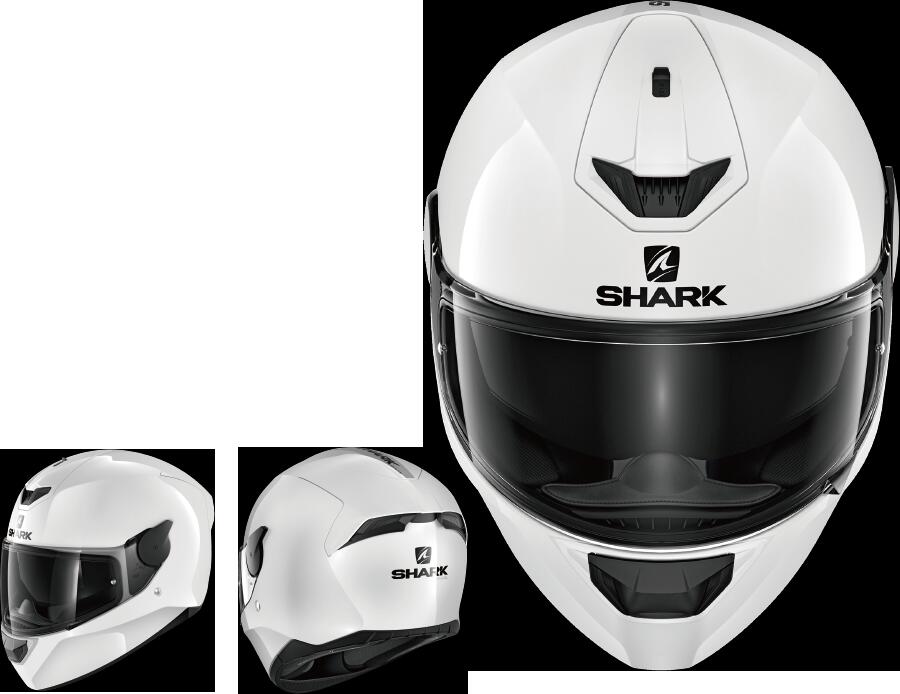 SHARK/シャークD-SKWAL2バイク/フルフェイスヘルメットホワイトLサイズ