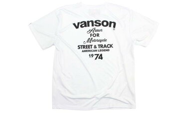 VANSON/バンソン メッシュTシャツ メンズ/通気性/速乾性 ホワイト/ブラック Mサイズ VS20801S