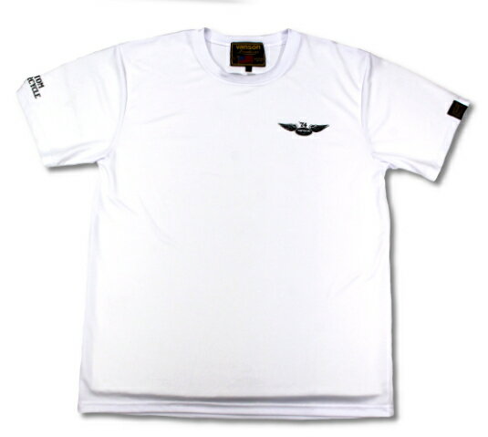 あす楽 VANSON/バンソン メッシュTシャツ バイク/メンズ/春夏 ホワイト/ブラック XLサイズ VS21806S
