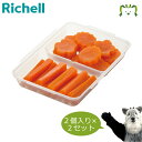 【セットでお得】【アウトレット】わけわけフリージング 手づかみトレー ゆで野菜 2個入り×2セット リッチェル 離乳食 冷凍 冷蔵 保存 容器 ケース 小分け ...