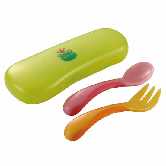 おでかけランチくん にぎにぎスプーン・フォーク(ケース付)