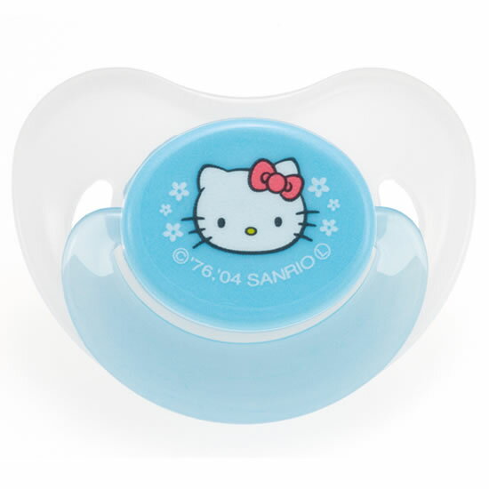 ハローキティベビーズ おしゃぶりキャップ付N 新生児用 クリアブルー(CB)