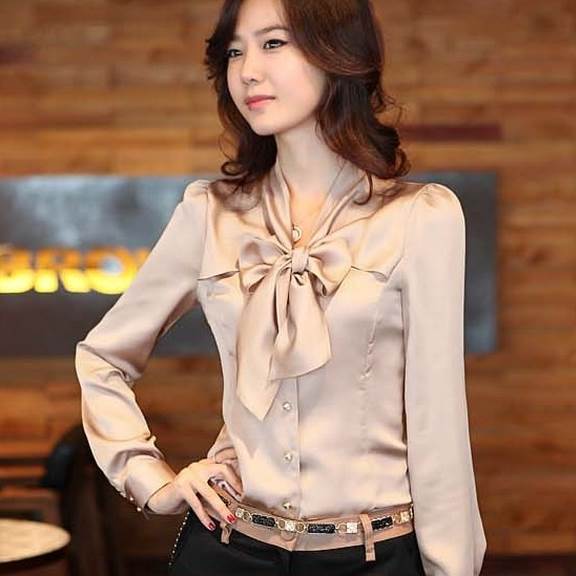 ブラウスとろみシャツとろみブラウス...