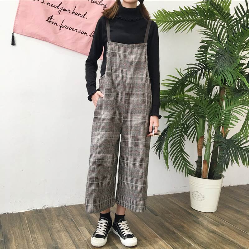 セットアップ サロペット ストレートパンツ クロップドパンツ アンクル丈 ストレート かわいい 大人可愛い きれいめ シンプル カジュアル 大人 上品 おしゃれ レトロ 大人女子 こなれ感 ラフ マニッシュ ラブリー キュート ガーリー ルーズ 個性的 モダン チェック柄