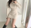 ワンピース ニットソー セーター タイトスカート ニットスカート ミニ丈 長袖 Uネック スリム タイト 細身 ストレート かわいい 大人可愛い きれいめ シンプル 大人 上品 お洒落 大人可愛い 大人女子 ラブリー キュート ガーリー エレガント 主役級 春 秋 冬 クリスマス